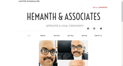 Desktop Screenshot of hemanthassociates.com